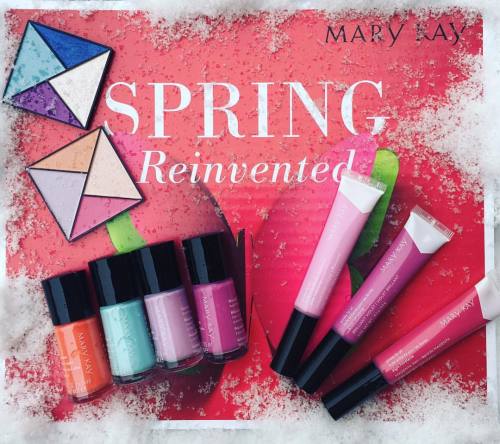 Snow? What snow? @marykaycanada has me dreaming of pretty spring flowers with these juicy pops of co