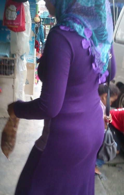 tudungseksi: Tudung maxi dress ungu