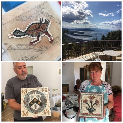 Six day Classic and Contemporary Mosaic Course in Pelion, Greece. July 6-13, 2018. Lagou Raxi Hotel.