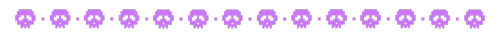 💀Pixel Skull Dividers: Purple💜