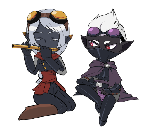 I did a few chibis of the D&D party, only one of the characters belongs to me.