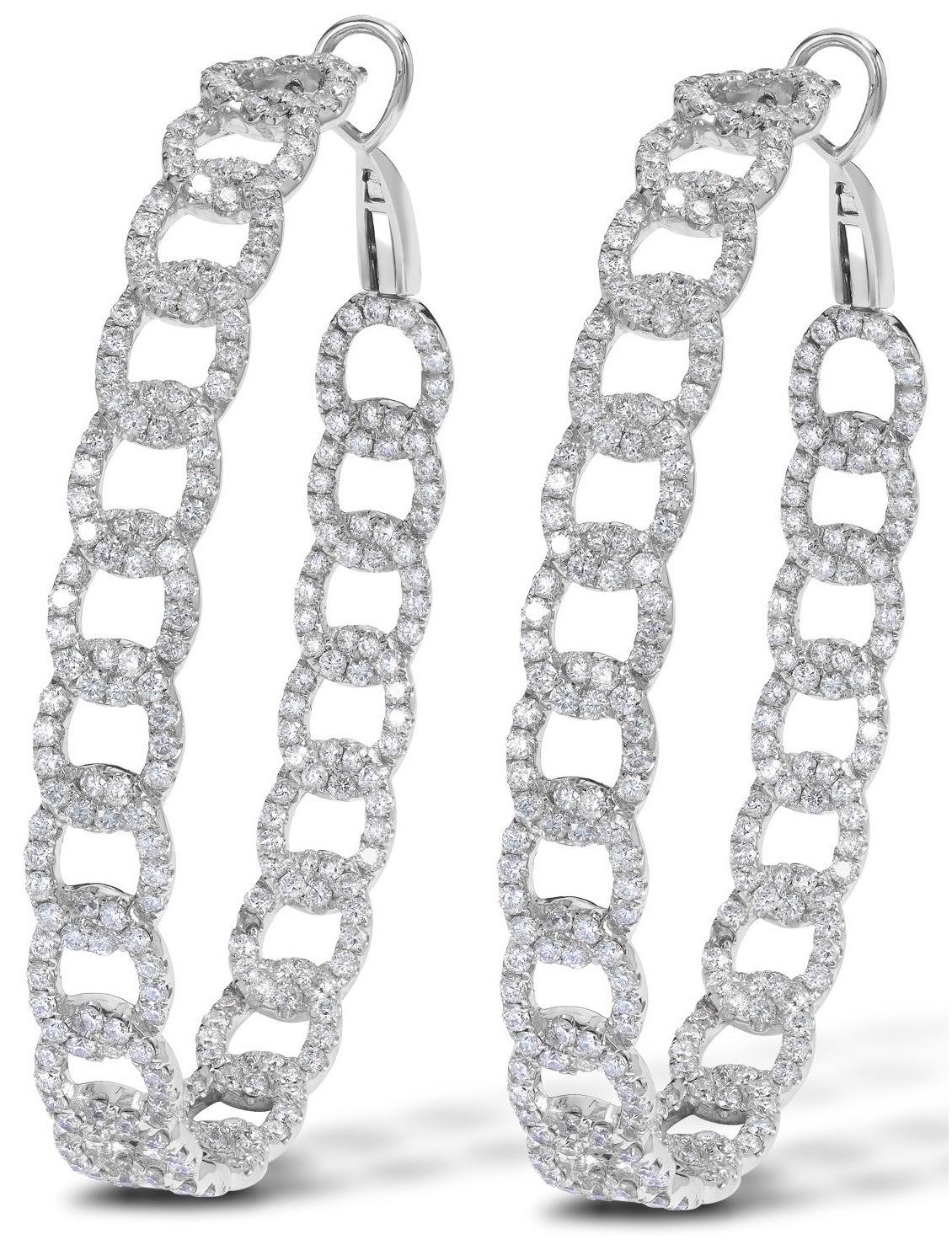 Diamonds in the Library — Asprey Diamond Hoop Earrings. Diamond Hoop...