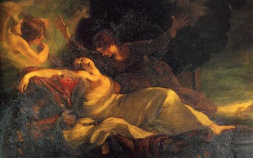 The Death of Dido, 1781, Joshua ReynoldsMedium: oil,canvashttps://www.wikiart.org/en/joshua-reynolds