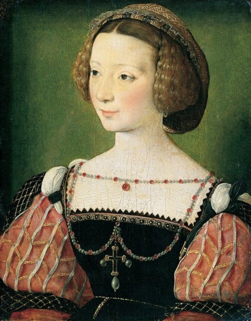 Portrait of Beatrix Pacheco, Countess of Montbel and Entremonts by Francois Clouet , c. 1550