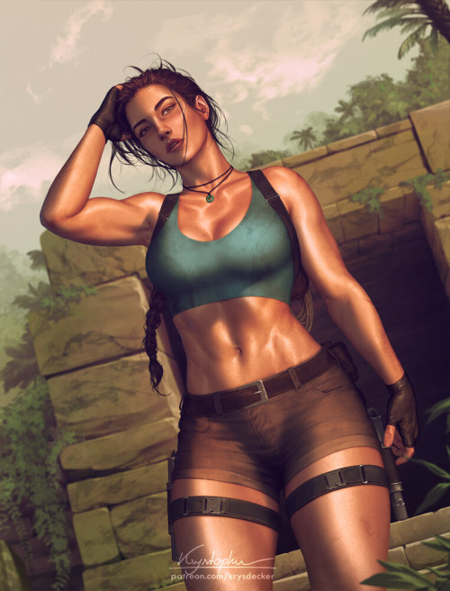  Lara CroftKrystopher Deckerhttps://www.artstation.com/artwork/QnxrqB 