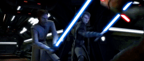 gffa:STAR WARS: THE CLONE WARS:   Anakin and Obi-Wan would never fight each other.   They couldn’t. 