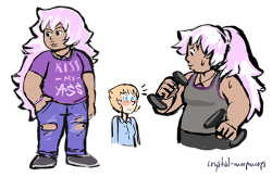 crystal-meepmorps: Some rough drawings of Human!Ame. (ft. Human!Pearl having a gay moment in the background)