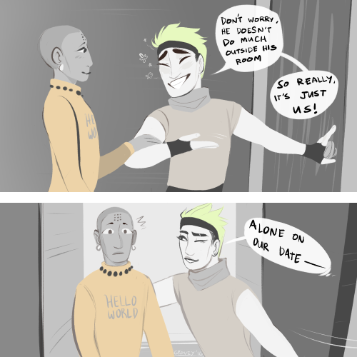 7clubs: tfw even your genyatta comics have mchanzo more college au really… this was a blast, enjoy :