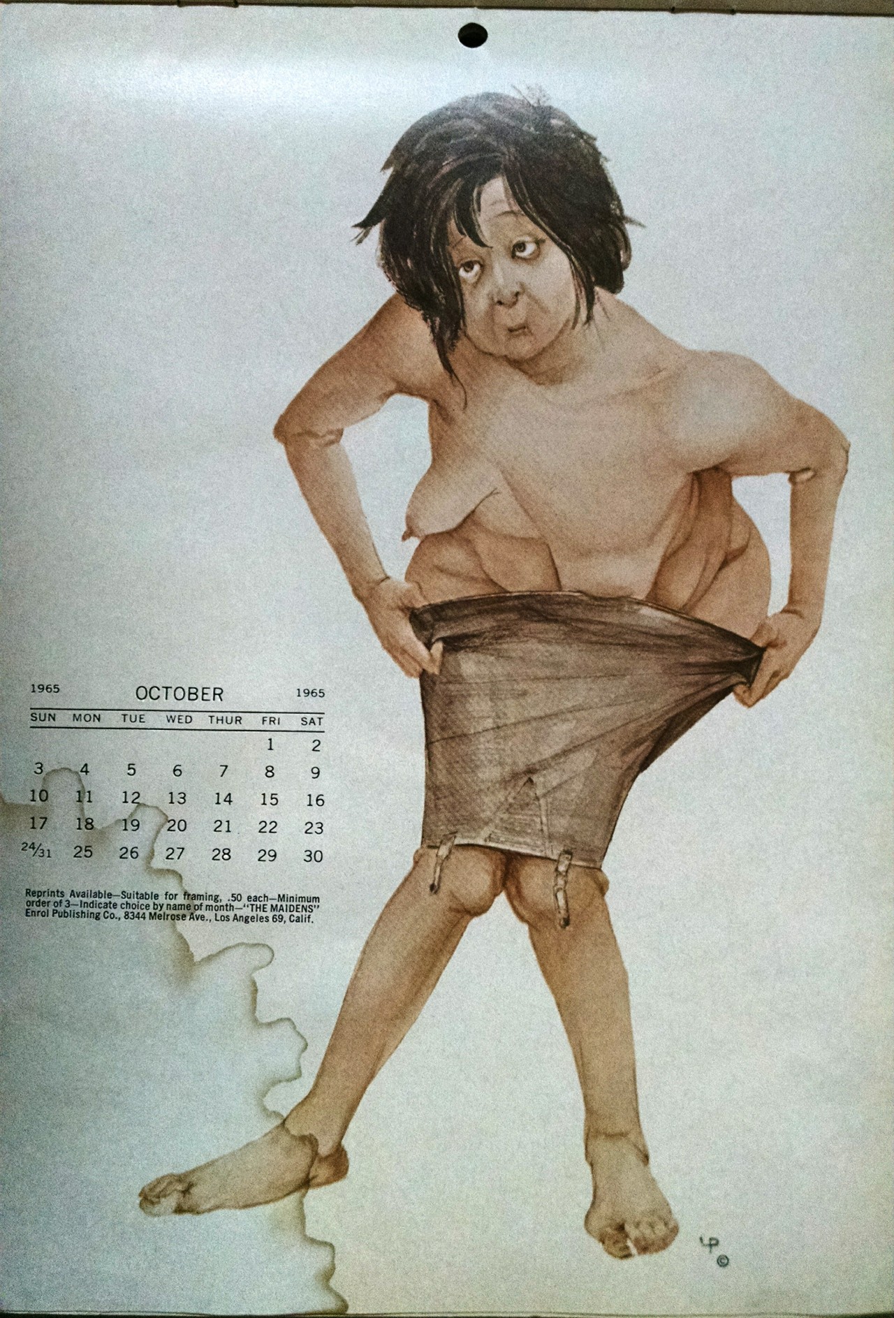Miss October from: &ldquo;The Maidens 1965 Calendar: A portfolio of selected