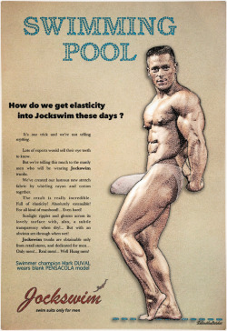 rolandthesketcher:  … I wanted to do this Jockswim advertising… with a pin-up boy !