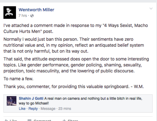 spoonmeb:blinkingkills:wentworth miller’s facebook posts are always really interesting to read. 