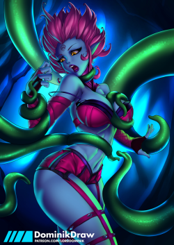 lord-dominik:   Ohh poor Evelynn, she’s got problems.  Fanart of 2017   ★ PATREON  /  TWITTER /  GUMROAD ★ 