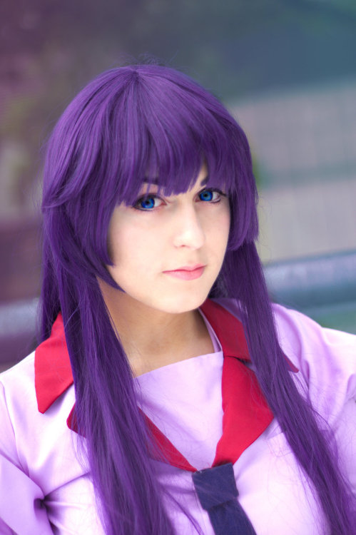 me as Senjogahara Hitagi, Kou as Araragi-kunPhotos by me and Kou