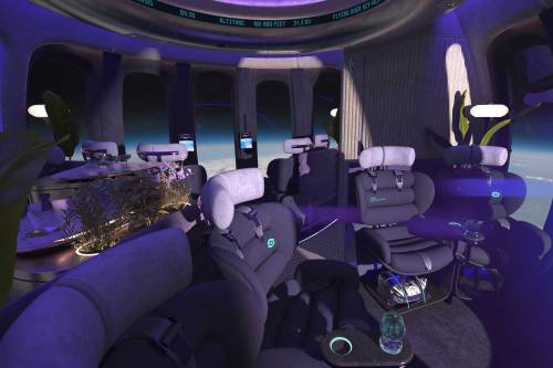 Spaceship Neptune’s “Space Lounge” Courtesy Space Perspective