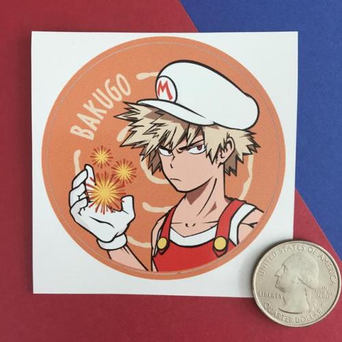 BAKUGO STICKERS STILL AVAILABLEBOKU NO HERO ACADEMIA COSTUME STICKERS AVAILABLE TO ORDER!2.5″ circle