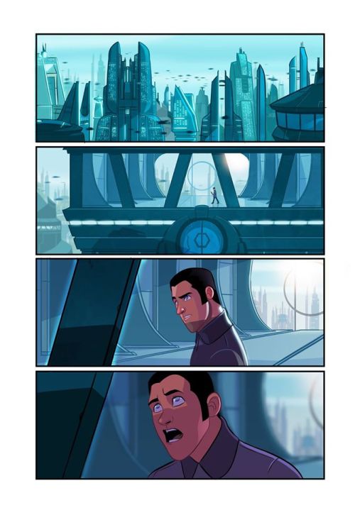 reyfinndameron:  Star Wars Episode 7.5 - Pages 1-4, by Stephen Byrne. Facebook. Twitter. 