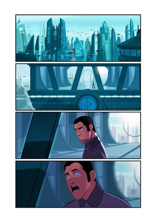 airyairyquitecontrary: reyfinndameron: Star Wars Episode 7.5 - Pages 1-5, by Stephen Byrne. Facebook