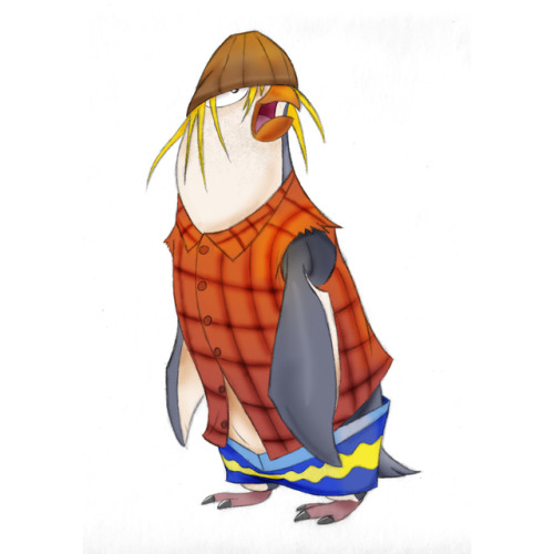 #NeverBeforeScene: early concept art of Cody Maverick during the development of Surf’s Up