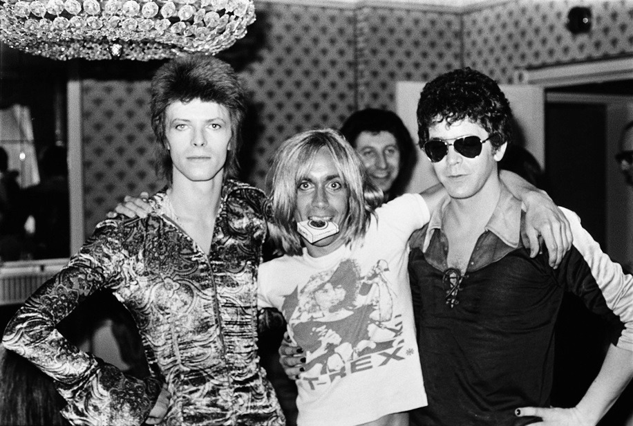 vaticanrust:David Bowie, Iggy Pop, and Lou Reed