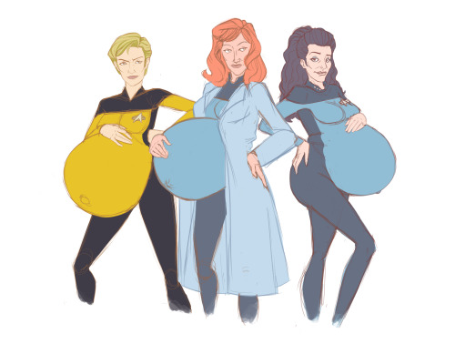  Star Trek | The Next Generation (literally)Counselor Deanna Troi, Doctor Beverly Crusher and Tash