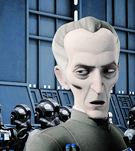 starwarsvillains:Grand Moff Tarkin in Star Wars Rebels episode Call to Action