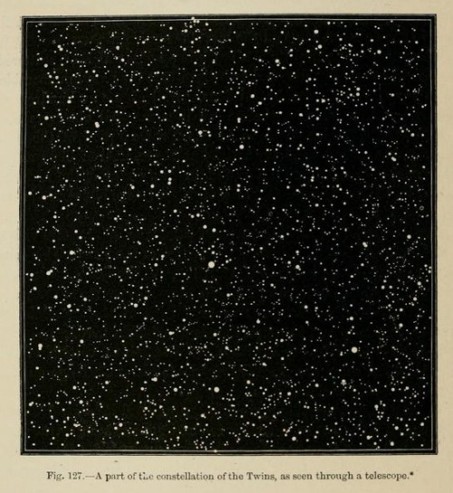 nemfrog:Fig. 127. “A part of the constellation of the Twins, as seen through a telescope.” The heave