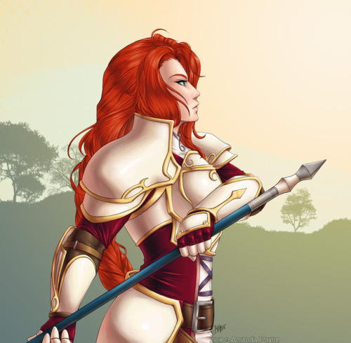 ayzewi: “Beast”Titania from Fire Emblem. Love her.Lazy background. Wanted to focus on her.Please enj