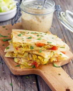foodffs:  Shawarma Chicken QuesadillasReally nice recipes. Every hour.Show me what you cooked!
