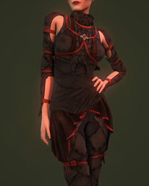 Dragon Age: Inquisition - Grand Duchess Florianne outfitNew mesh Assassin outfit  + Butterfly dress 