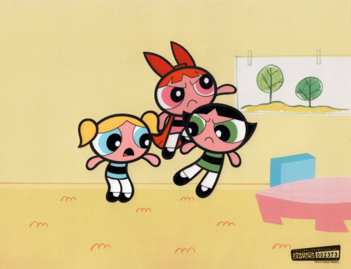 Original hand painted cels from The Powerpuff Girls. The episodes are:“Dental Hy-Jynx“ (2002) (not a