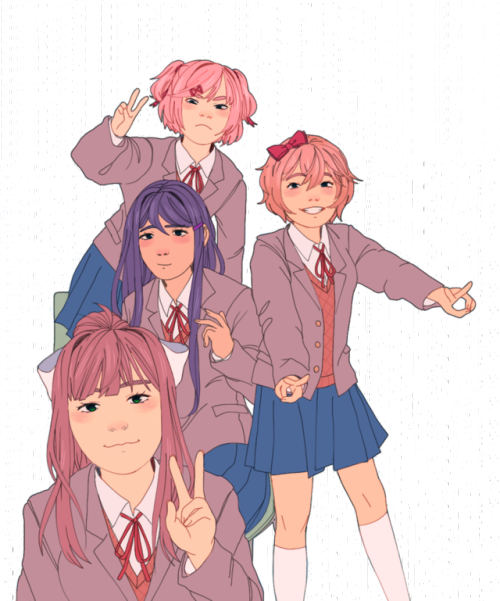 luxjii:doki doki literature club !(it’s transparent)