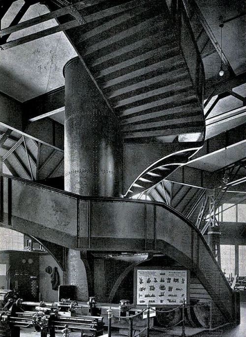 danismm:Inside the water Tower in Posen, Poland 1912. Hans Poelzig arch.