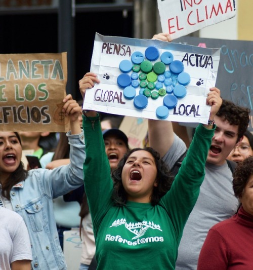 Friday’s for Future Puebla: “Piensa, actúa, global, local” Photo: Jadiel Galicia