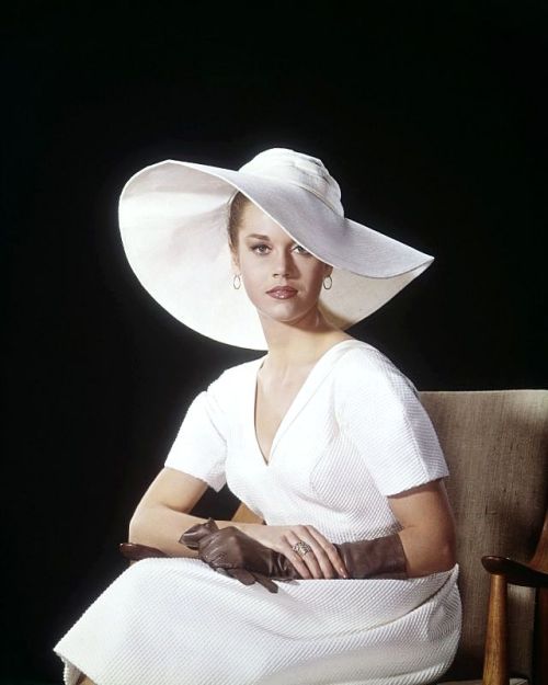 Jane Fonda, 1962, publicity photo for The Chapman Report. Her ensemble is by Orry-Kelly.