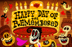 bookoflifemovie:  Director Jorge Gutierrez created this beautiful art just for you!   Save or print it, then add the names of your loved ones who are celebrating the holiday in the Land of the Remembered! 