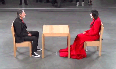 radiant-being:  gayblowjob:  Marina Abramovic meets Ulay“Marina Abramovic and Ulay started an intense love story in the 70s, performing art out of the van they lived in. When they felt the relationship had run its course, they decided to walk the Great