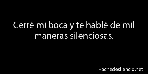 Hache de silencio