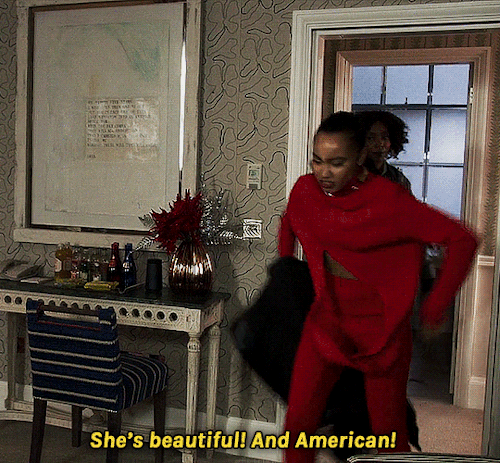 Aja Naomi King and Leigh-Anne Pinnock in Boxing Day (2021)