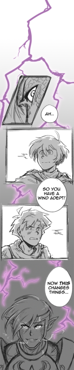 latest assembly of Golden Sun twitter doodles!last one is a comic sketch of a moment from an old fic