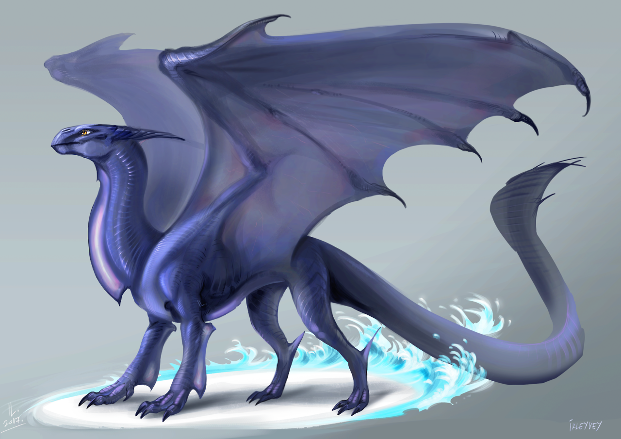 water dragon concept art