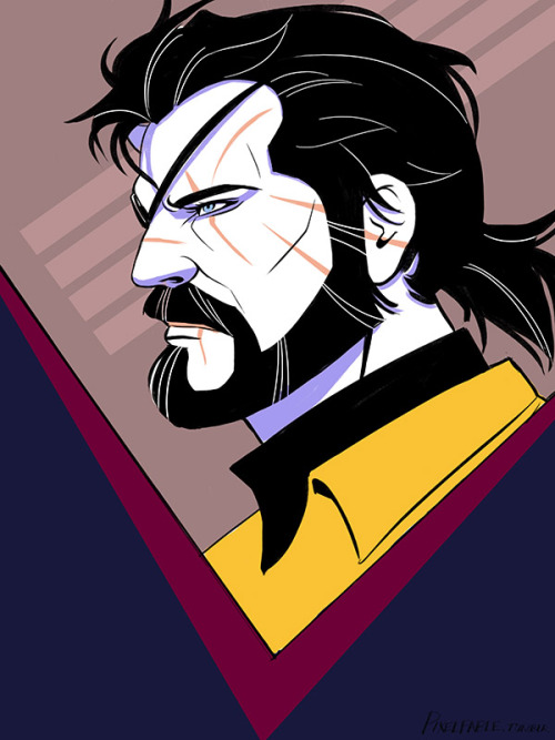 Listening to lots of 80′s playlists and I couldn’t resist a Nagel-inspired Big Boss.1 of ???