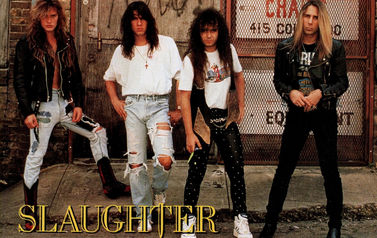Slaughter in 1991. #Slaughter#1991#1990s#90s#Metal Edge