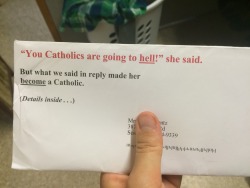 little-wankenobi: further-upandfurther-in:  When Catholic Answers sends you clickbait through the mail  we have come full circle  