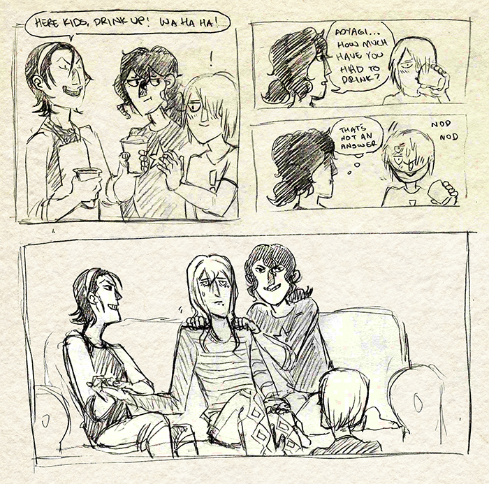 kibsscribs:  A bunch of comics I drew about the goofy shit that happened at my birthday