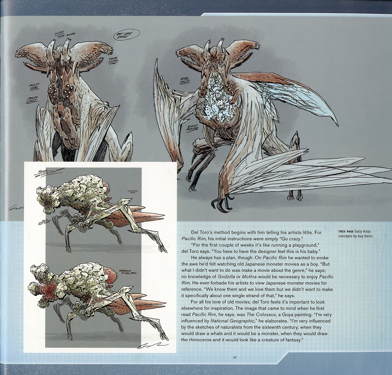 kristaferanka:  2chainzinsidevoice:  conquerorwurm: Guy Davis - Kaiju Concept Art