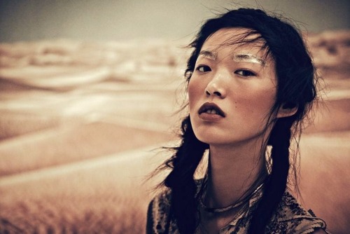 stormtrooperfashion:Tian Yi in “Bohemian Deluxe” by Jem Mitchell for Vogue China, March 2015