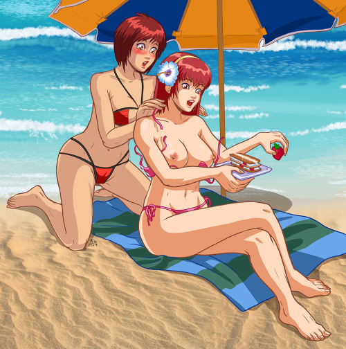 pablocomics:Second part of five of this Dead or Alive comissioned work.Next one wii be some lesbian 