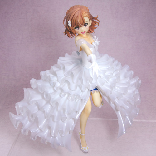 Toaru Kagaku no Railgun T - 1/6 Misaka Mikoto (Pure White Wedding ver.) by Revolve. Release: October