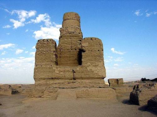 The Jiaohe Ruins is a Chinese archaeological site found in the Yarnaz Valley, 10 km west of the city