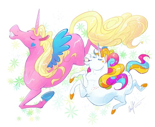 proteesiukkonen:    It’s once again time for Fabiään, the fabulous May Day unicorn, and this year he brought a friend, Bessie - the equally brilliant unicorn! Hyvää vappua, you weirdos! Keep on sparkling and stay safe! 